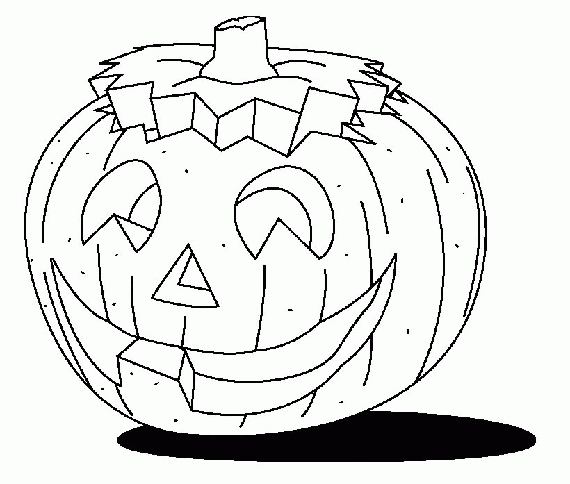 Blank Pumpkin Coloring Pages Coloring Home
