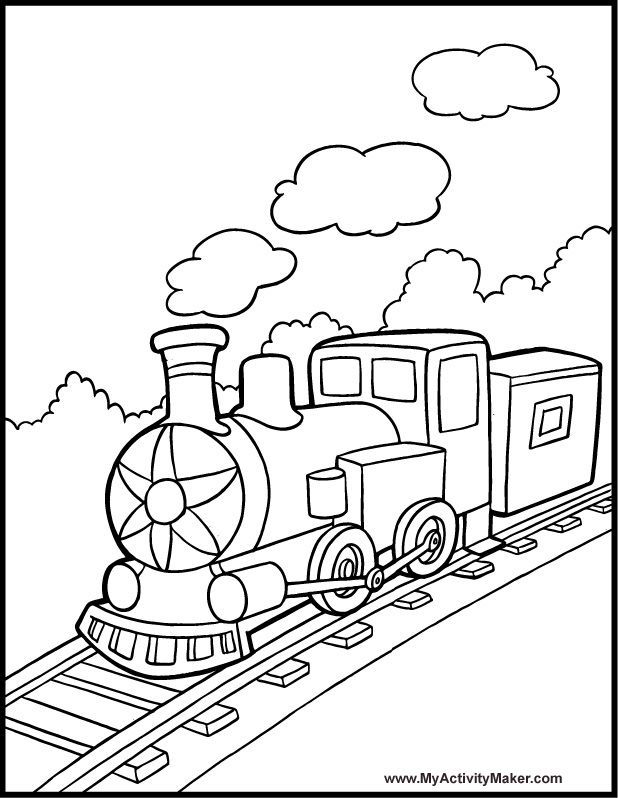 Pin by Georgia State Railroad Museum on Train Coloring Sheets | Pinte…