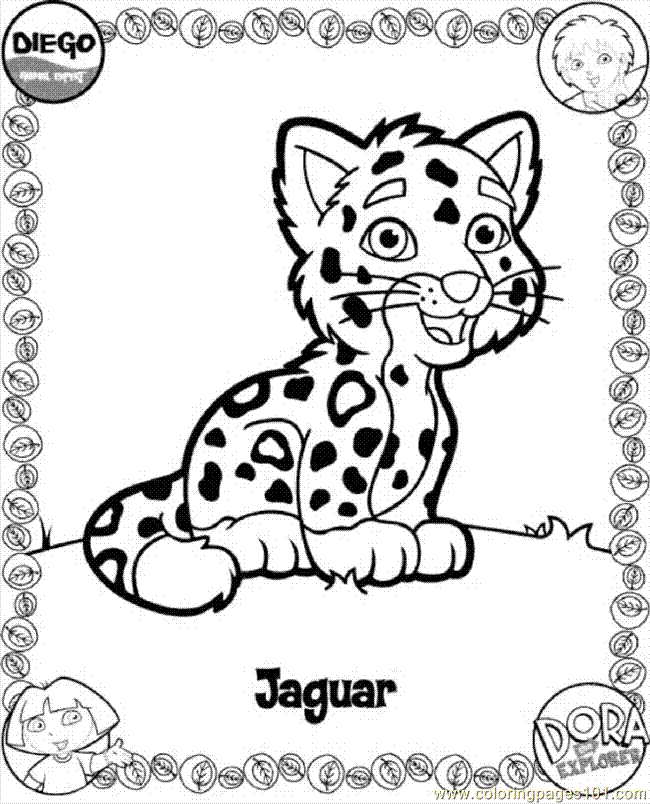 Coloring Pages Diego 05 (Cartoons > Go Diego Go) - free printable 
