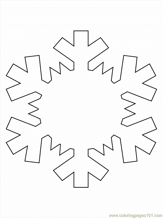 Free snowflake coloring page
