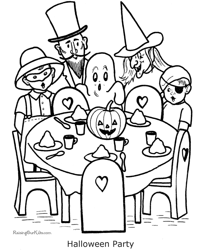 Hard Halloween Coloring Pages - Coloring Home