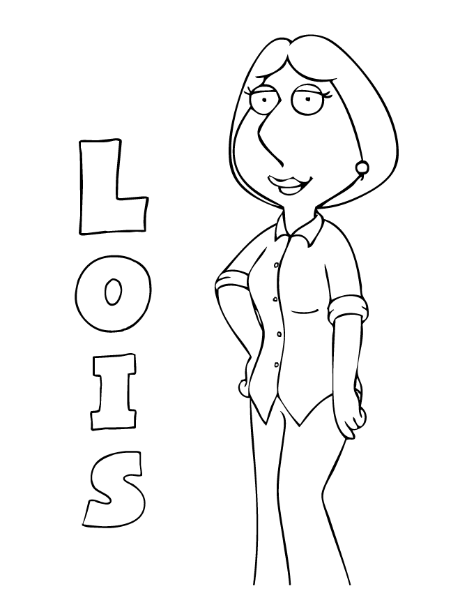 Family Guy Lois Coloring Pages | Coloring Pages