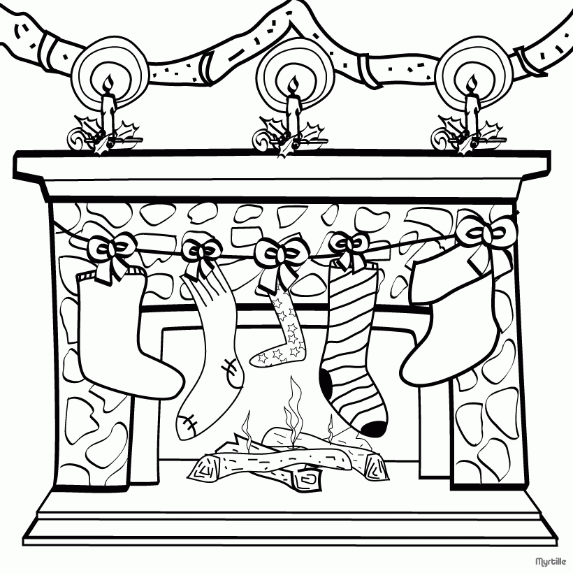 Twas The Night Before Christmas Coloring Pages Coloring Home