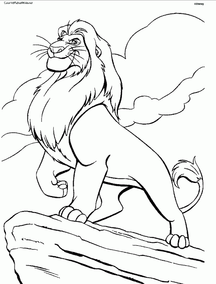 Lion King Coloring Pages Coloring Pages For Kids | doginstructions.com