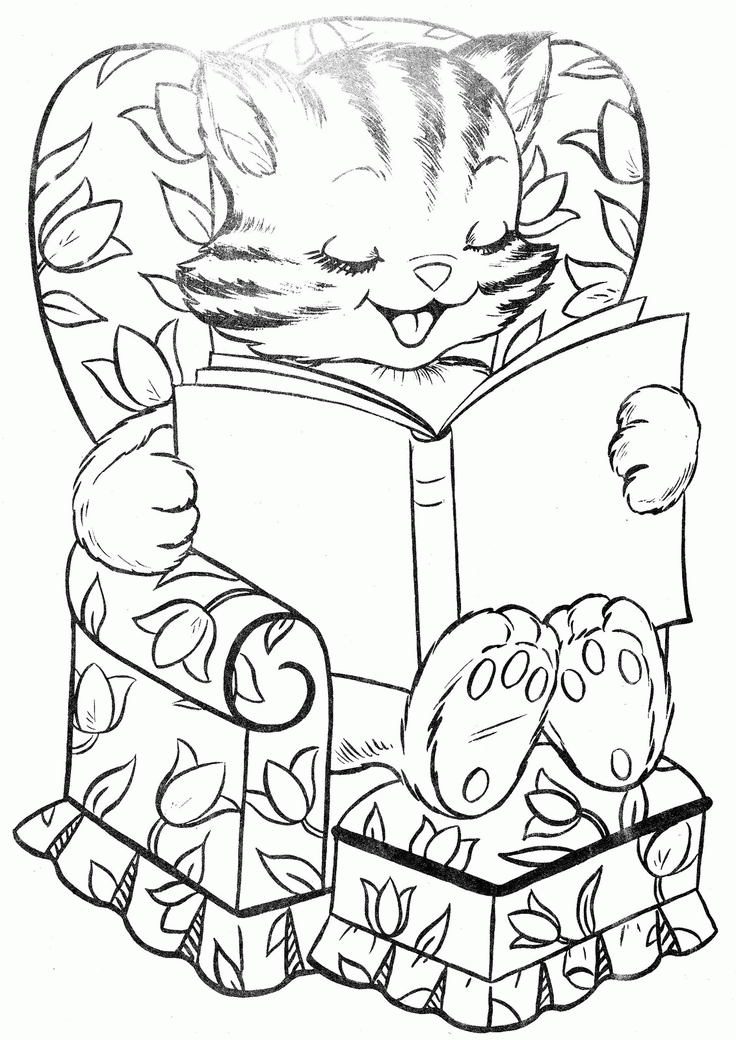 The Three Little Kittens | COLORING BOOKS VINTAGE 1