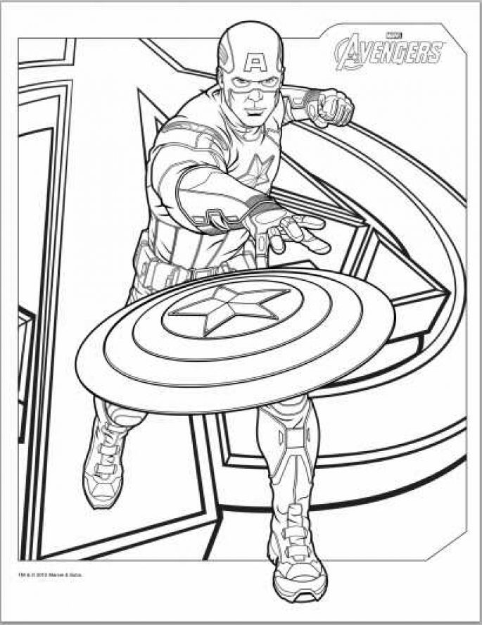 iron man captain america Colouring Pages (page 2)