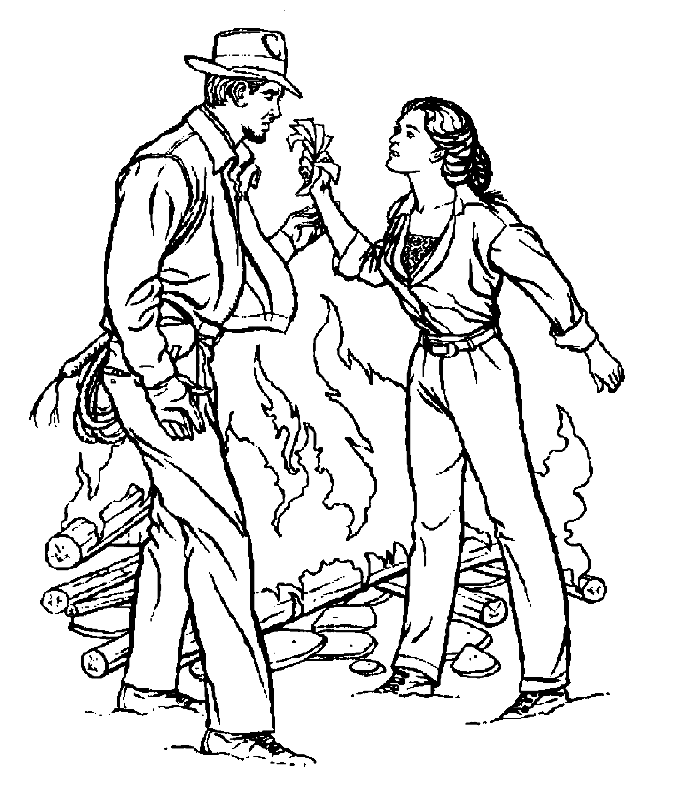 Indiana-jones-coloring-2 | Free Coloring Page Site