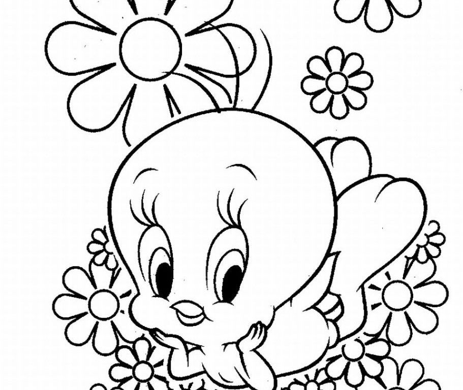 Baby Bird Coloring Page - Coloring Home