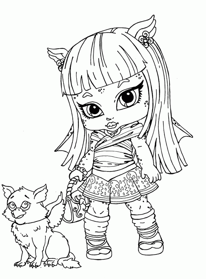 Monster High Coloring Pages - Coloring Home