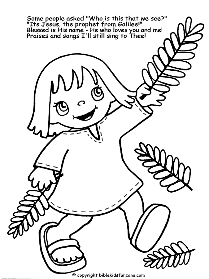 Coloring Pages Palm Sunday Home Page