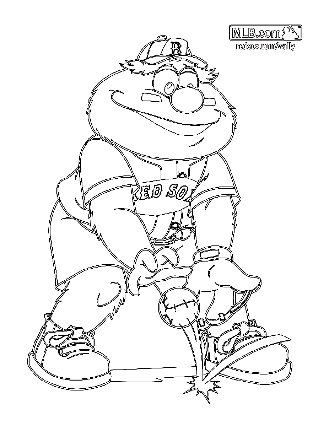Wally - Boston Red Sox Coloring Pages