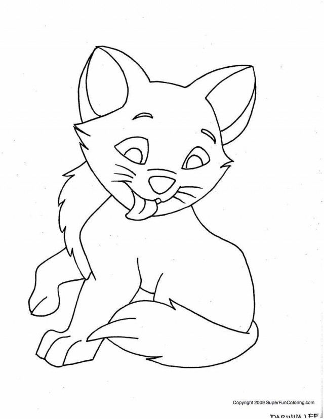 Kitty Cat Coloring Pages Free Printable Pictures Coloring Pages 