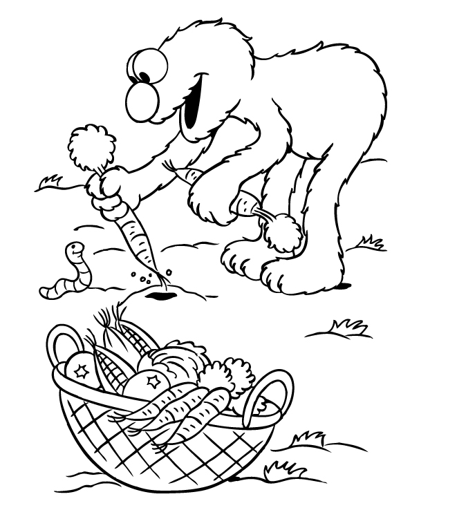 865 Cute Elmo Spring Coloring Pages with Printable