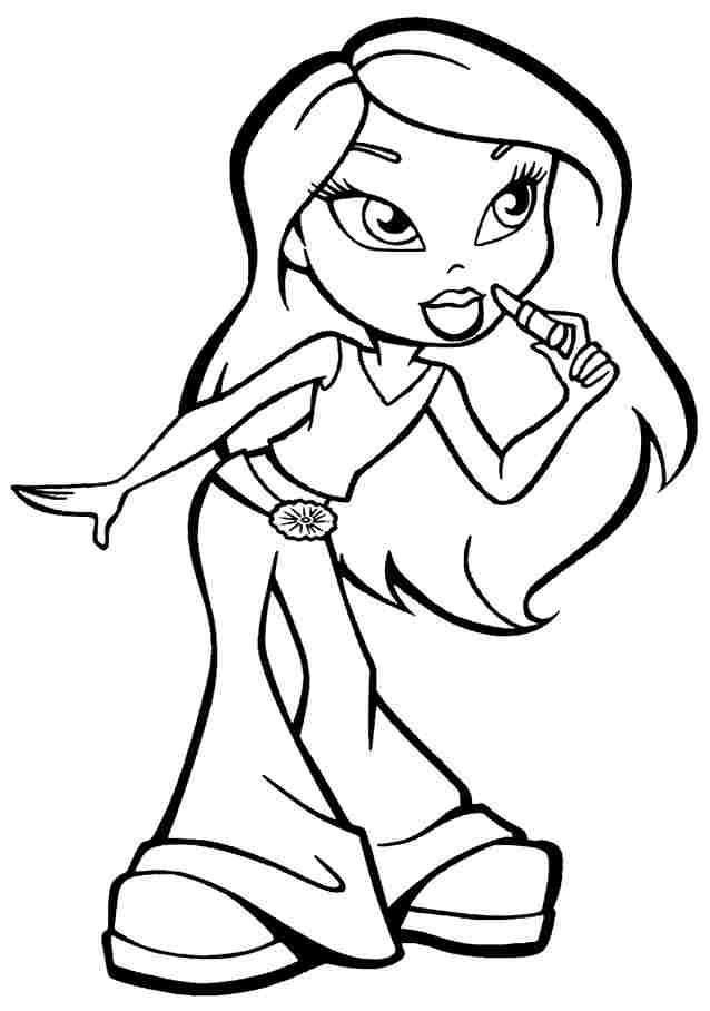 Free Printable Bratz Coloring Pages Coloring Home