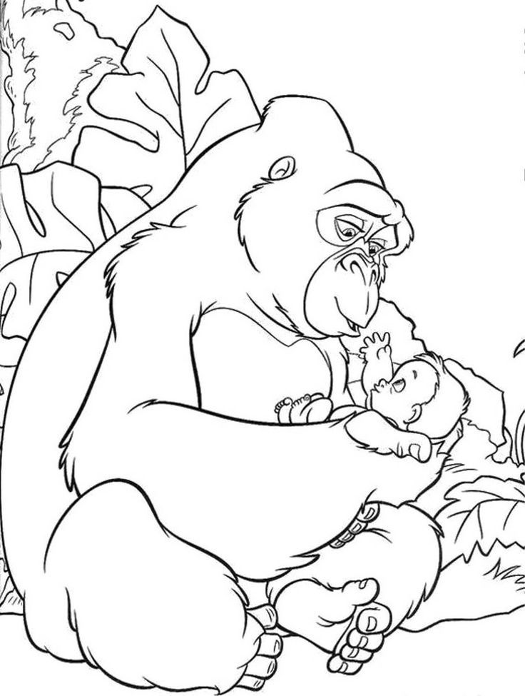 King Kong And Kids Coloring For Kids | Kids Coloring Pages