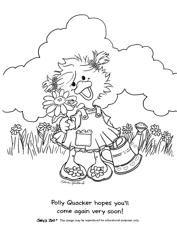 Suzy Zoo Coloring Pages - Coloring Home