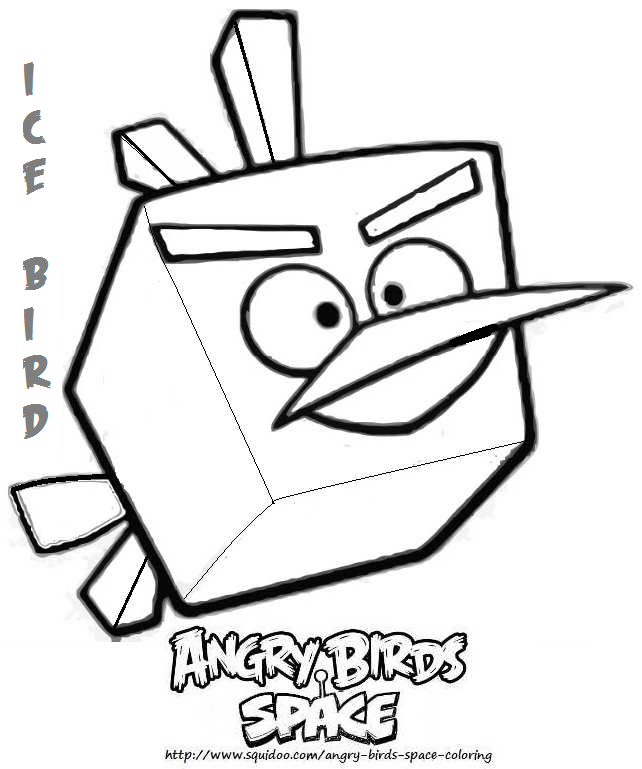 Angry Bird Coloring Pages Red Bird