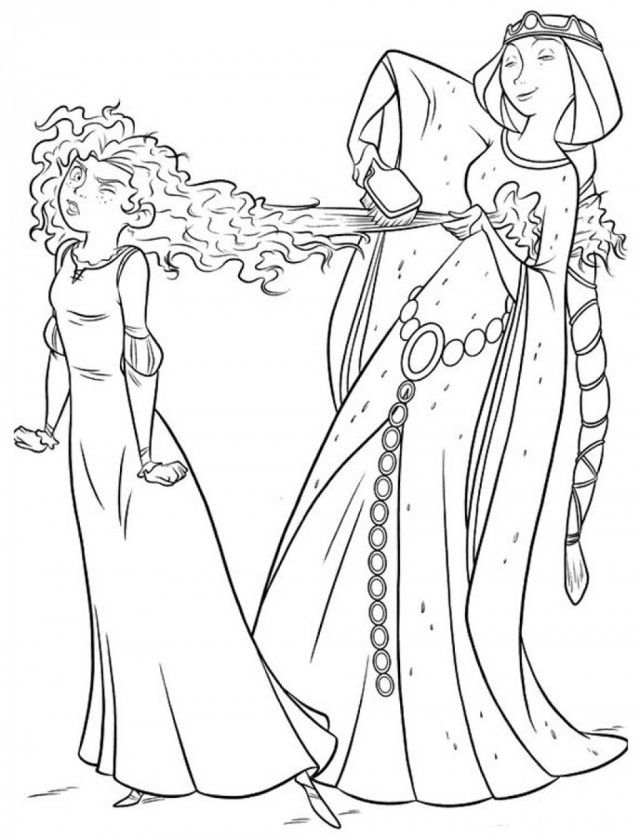 Disney Brave Coloring Pages Disney Brave Merida Coloring Pages 