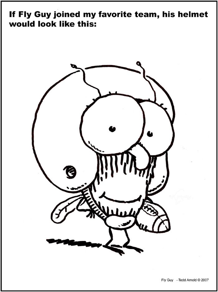 fly guy coloring pages | Tedd Arnold