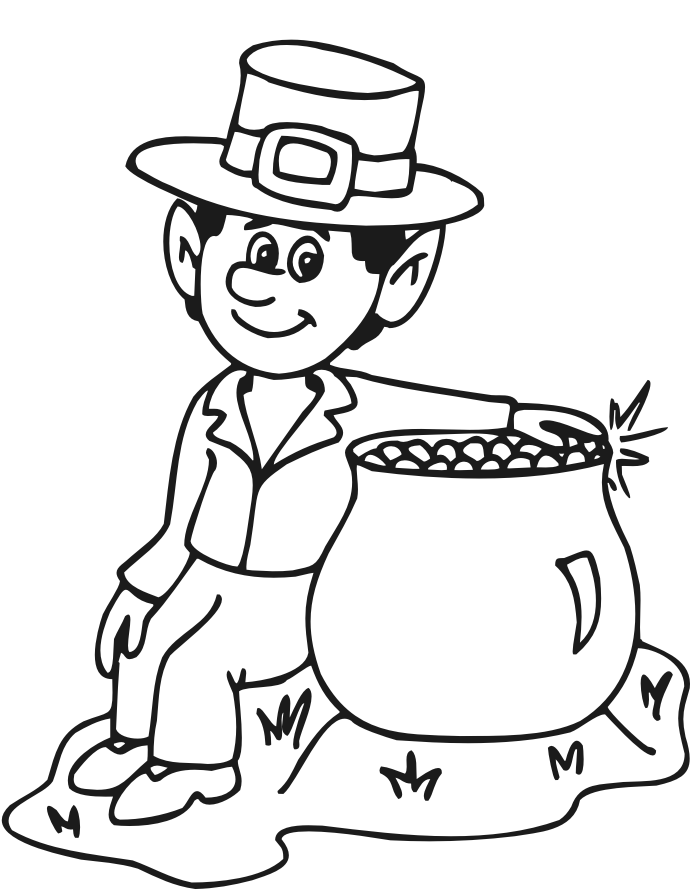 Leprechaun Coloring Pages Free - Coloring Home