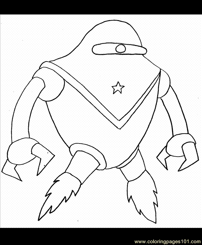 Space alien Colouring Pages