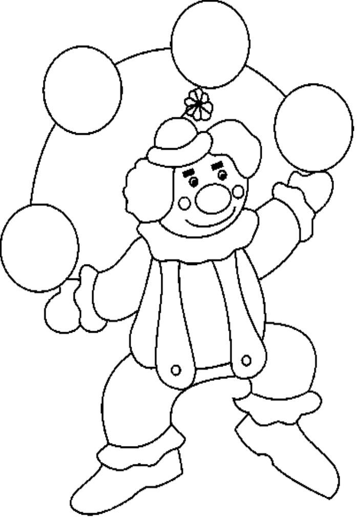 clowns pictures to color  coloring home