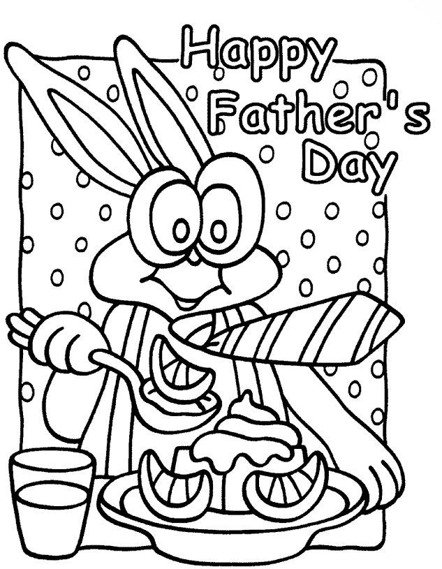 Father's Day Coloring Pages for Kids- Printable Worksheets