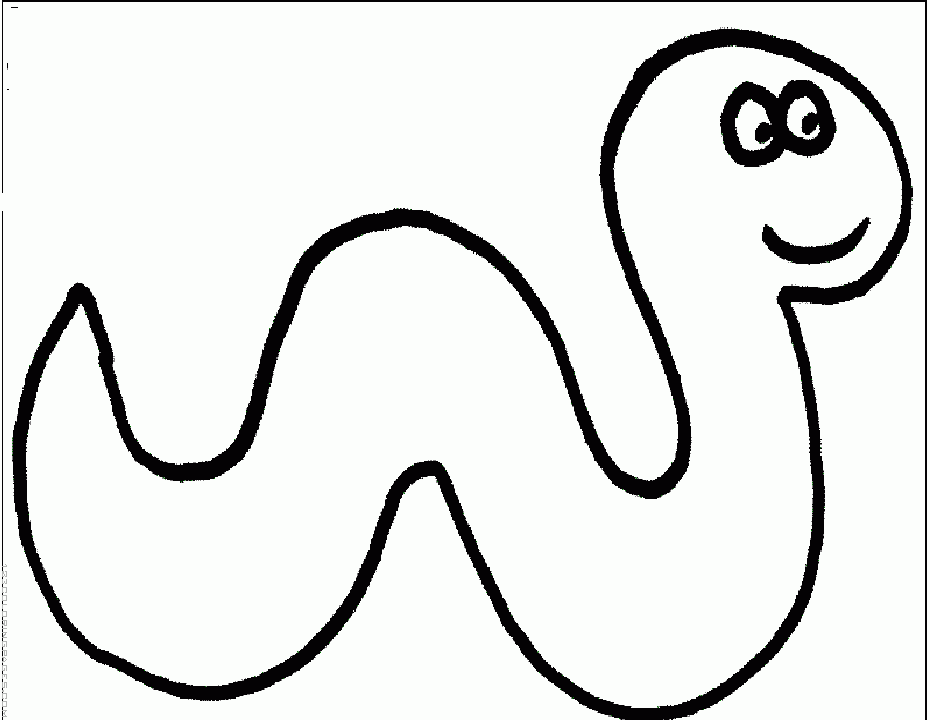 Worm Coloring Pages Coloring Home