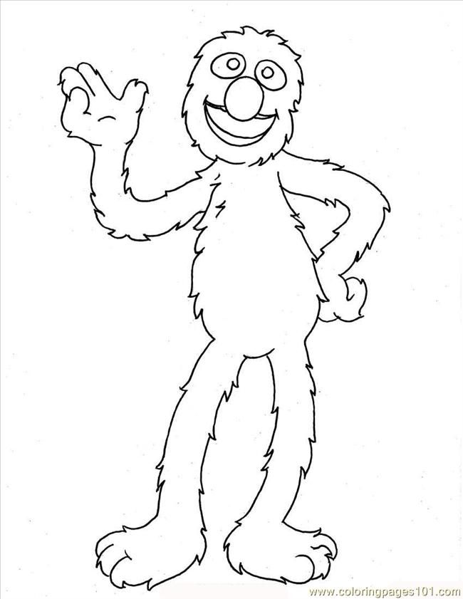 Pages Normal Grover Cartoons Elmo Free Printable Coloring Page 