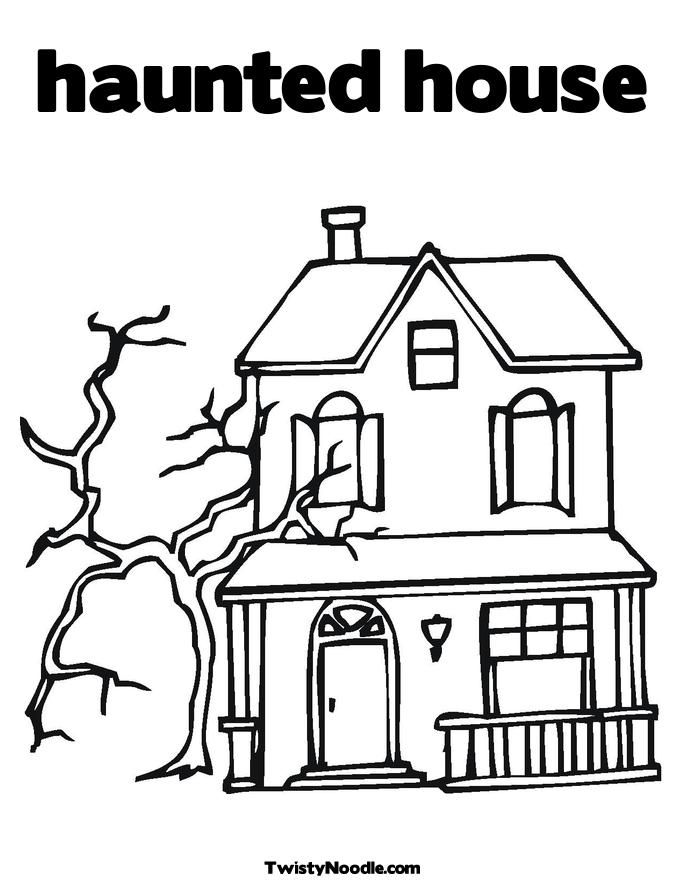 Haunted-house-coloring-pictures-1 | Free Coloring Page Site