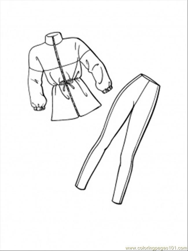 Coloring Pages Costume For Winter (Entertainment > Clothing 