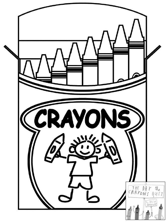 548 Cartoon The Day The Crayons Quit Coloring Page 