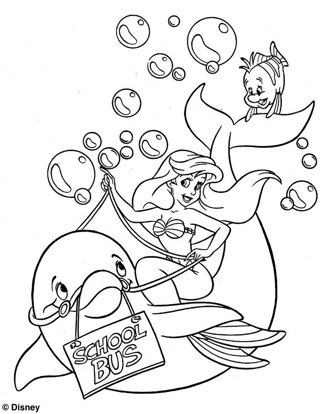 Disney Little Mermaid Coloring Pages Coloring Home