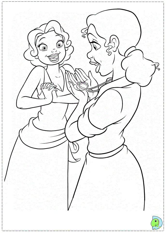 Princess And The Frog Coloring Pages - Coloring Home