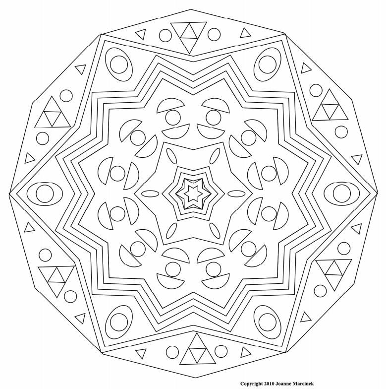 complex mandala Colouring Pages