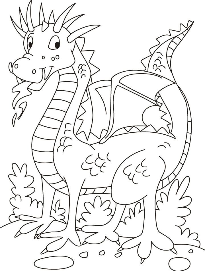 Medieval Dragon Coloring Pages - Coloring Home