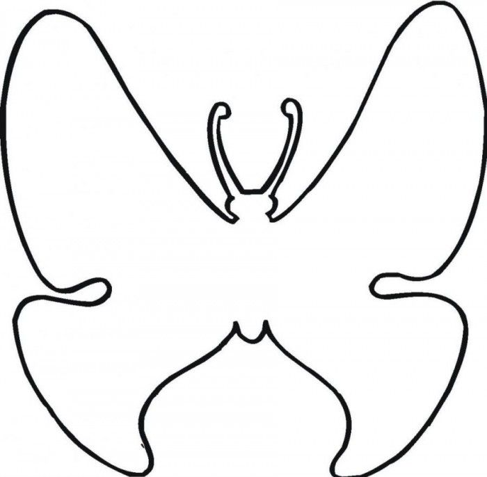 Easy Butterfly Coloring Pages For Preschoolers