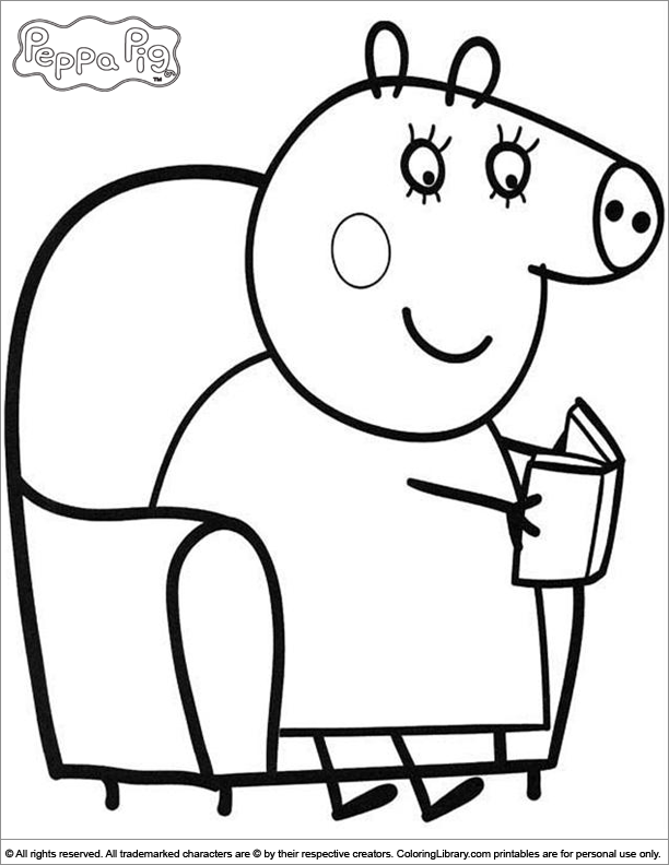 Peppa Pig Colouring - Coloring Home