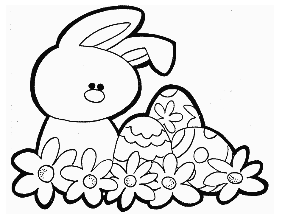 Animal Coloring Other Picture OfEaster Bunny With Eggs Coloring 