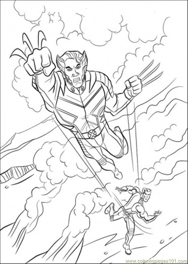 WOLVERINE SERVE Colouring Pages