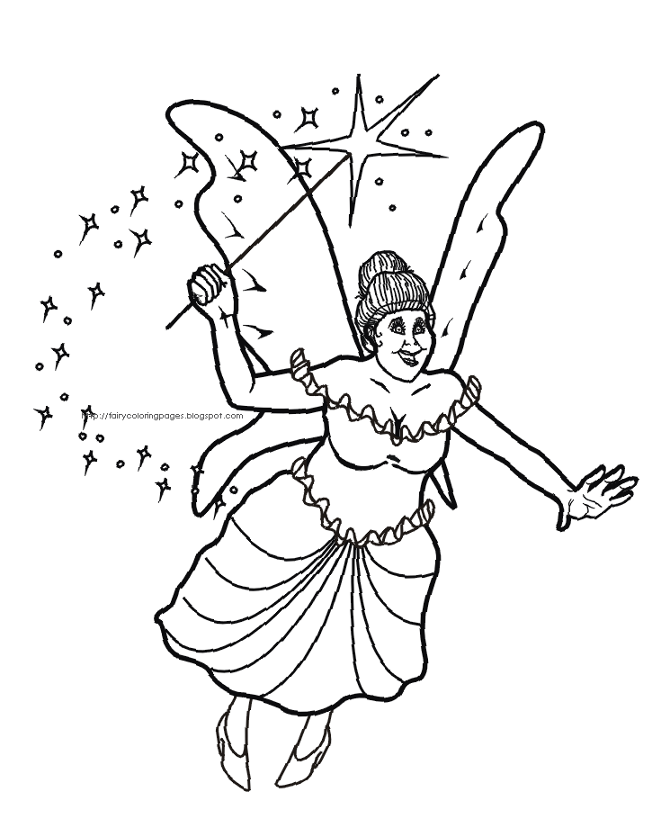 Fairy God Mother Coloring Pages - Free Printable Pictures Coloring 