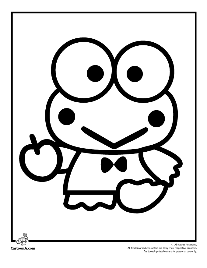 Keroppi Coloring Pages 5 | Free Printable Coloring Pages
