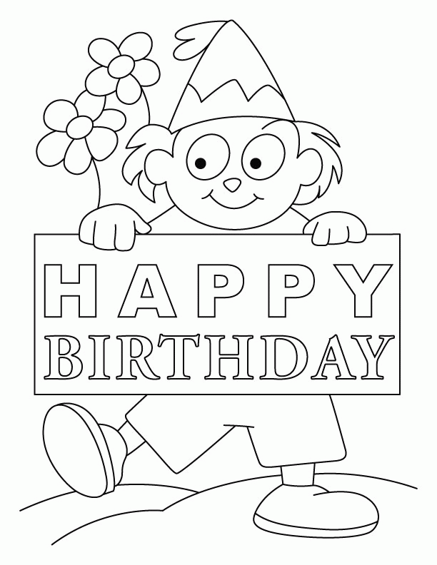 hday birthday cards Colouring Pages (page 2)