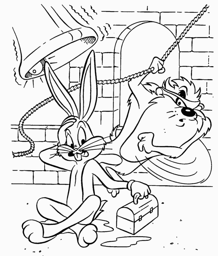 Free Printable Looney Tunes Coloring Pages Coloring Home