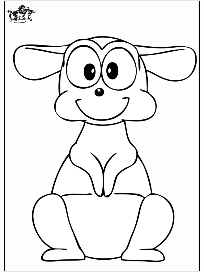 Baby Kangaroo Coloring Pages - Coloring Home