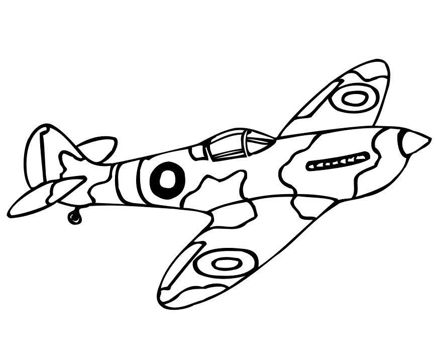 Printable Airplanes - Coloring Home