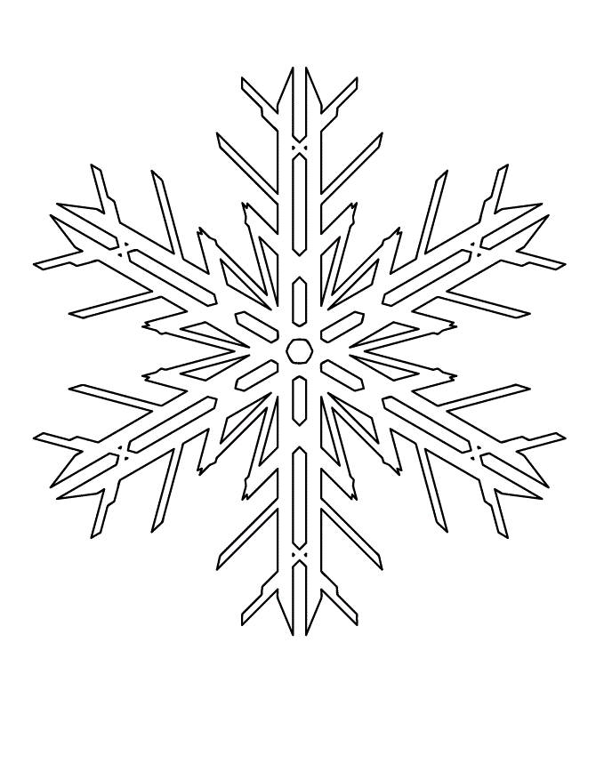 Printable Snowflake Coloring Pages - Coloring Home
