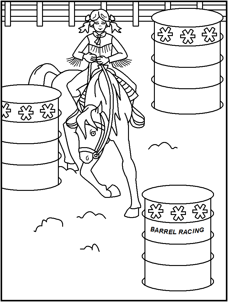 Rodeo Coloring Page - Coloring Home