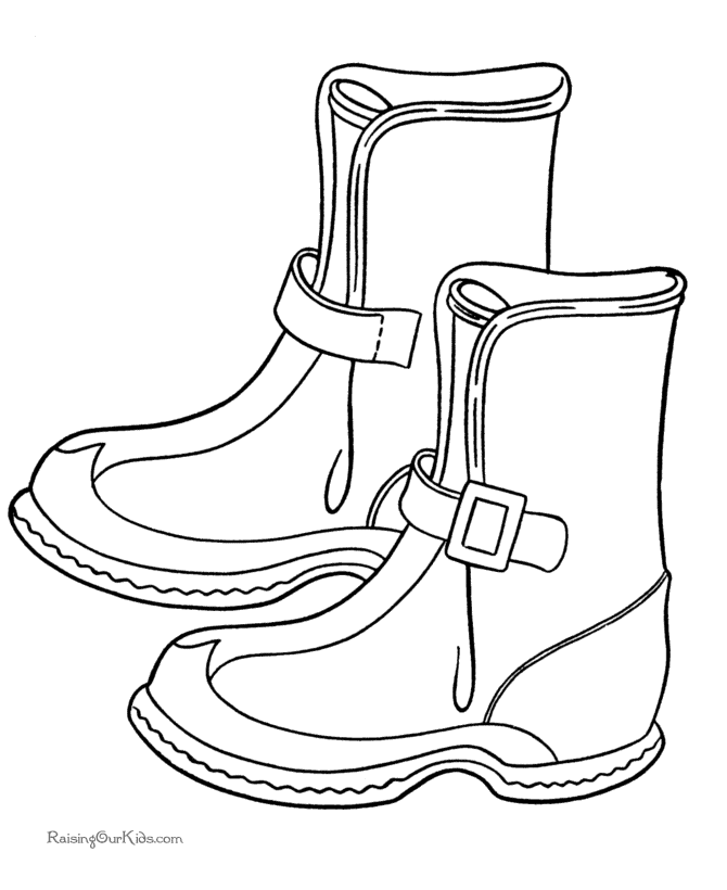 Boots Coloring Pages 545 | Free Printable Coloring Pages