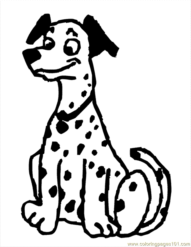 Coloring Pages Dalmation (Mammals > Dogs) - free printable 